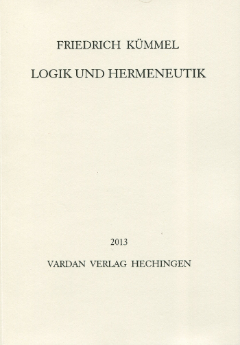 Logik und Hermeneutik